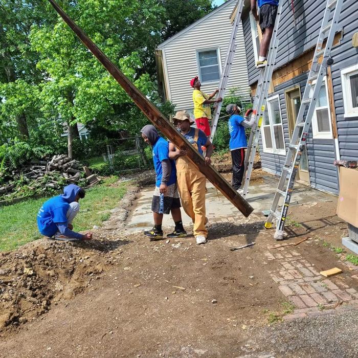 Crew demo work house exterior